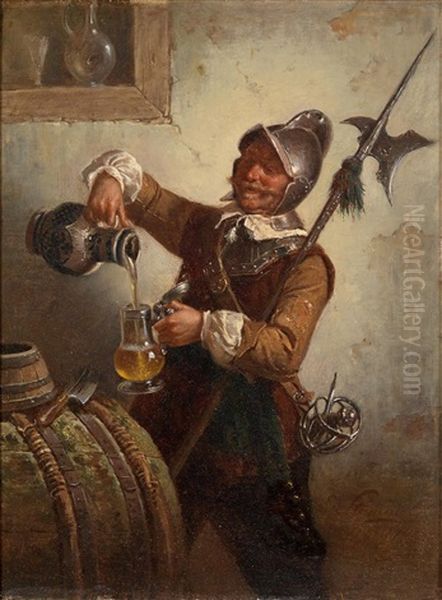 Ein Guter Tropfen Oil Painting by Eberhard Stammel