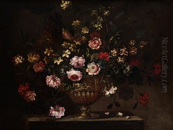 Blumenstrauss Mit Prunkvase Oil Painting by Giovanni Stanchi