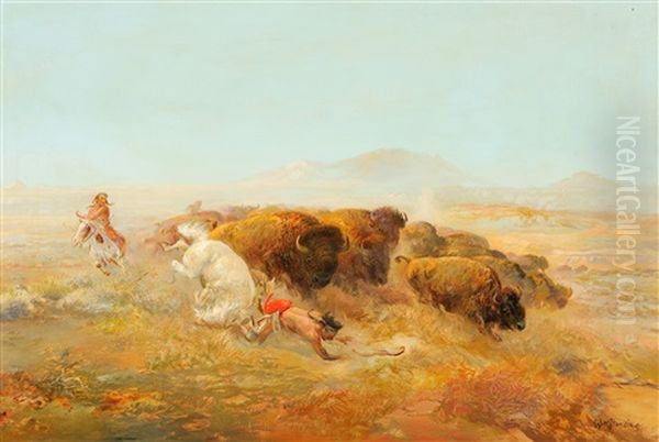 Buffalo Hunt by William M. Standing