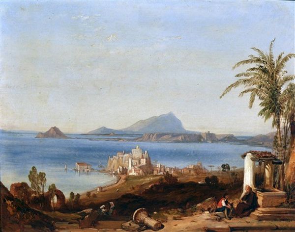 Rione Terra Oil Painting by William Clarkson Stanfield