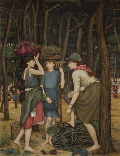 Pine Woods At Viareggio by John Roddam Spencer Stanhope