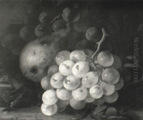 Still Lifes With Fruit Oil Painting by Henry Stanier