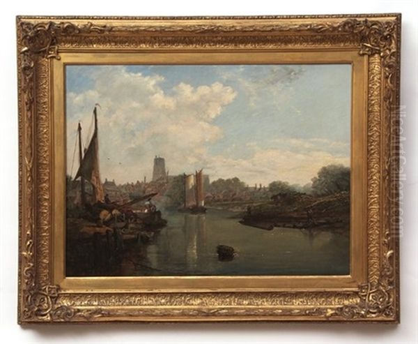 Beccles From The River by Alfred George Stannard