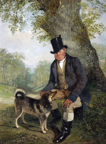 Portrait Of John Berney Petre Of Westwick Hall Oil Painting by Alfred George Stannard