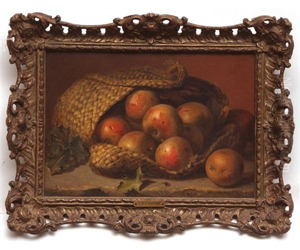 Russets In A Basket Oil Painting by Eloise Harriet Stannard