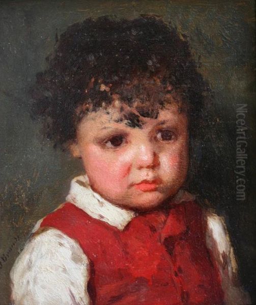 Kleine Locken Oil Painting by Otto Brandt