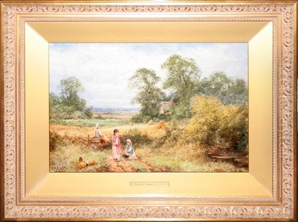 Country Lane Oil Painting by Henry John Sylvester Stannard