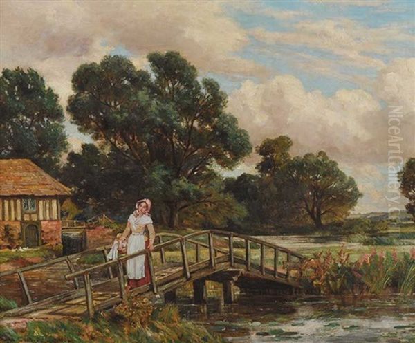 The Watermill Oil Painting by Herbert Hughes (Sir) Stanton