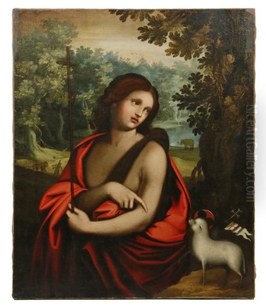 The Young Saint John The Baptist Oil Painting by Massimo Stanzione