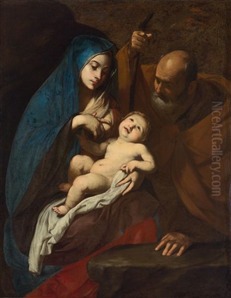 The Holy Family Oil Painting by Massimo Stanzione