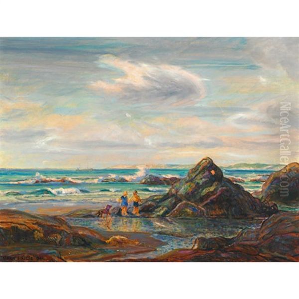 Coastal Scene Oil Painting by Owen Staples