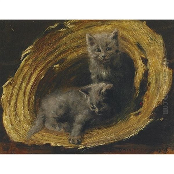 Two Kittens Oil Painting by Owen Staples