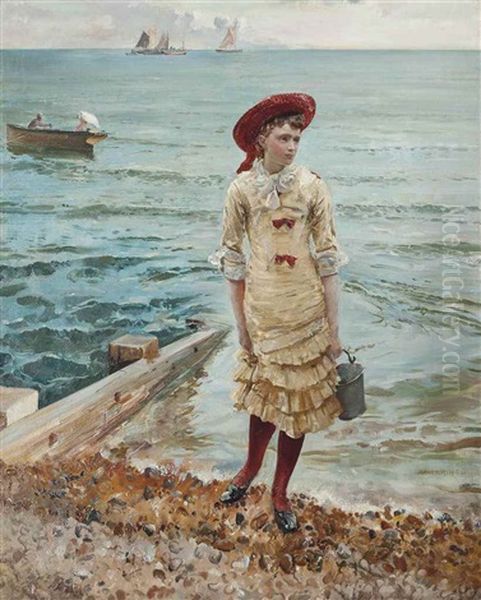 At The Seaside Oil Painting by Robert Ponsonby Staples