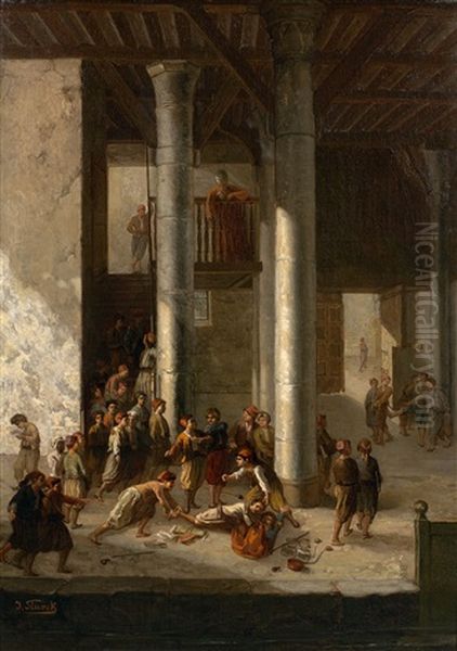 L'ecole Coranique by Julius Josephus Gaspard Starck