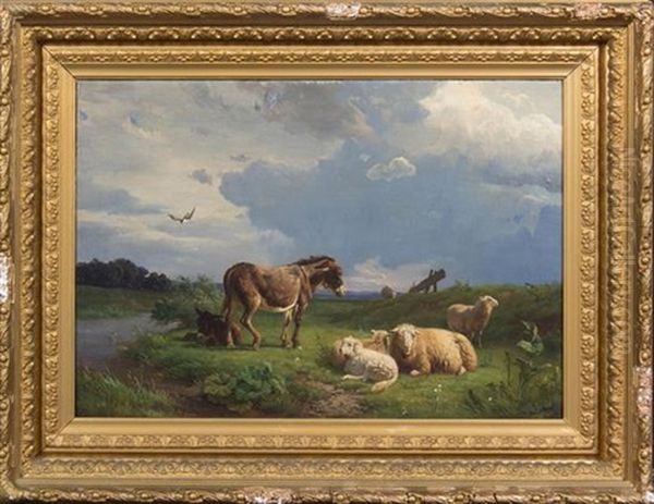 Pastoral Scene Oil Painting by Willem Tjarda van Starckenborgh Stachouwer