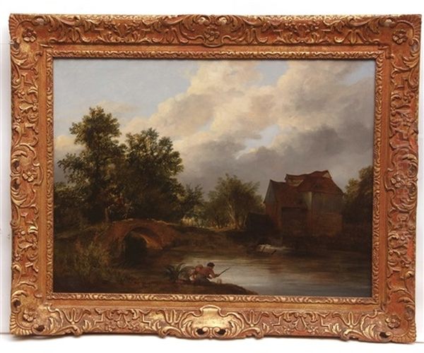 Old Mill On The Lee Oil Painting by James Stark