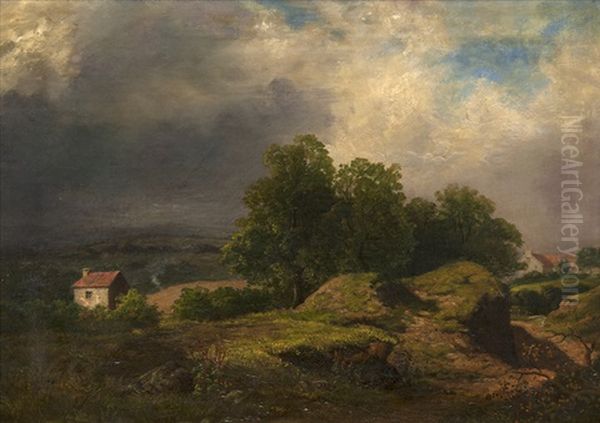 View Near Maidenhead Oil Painting by James Stark