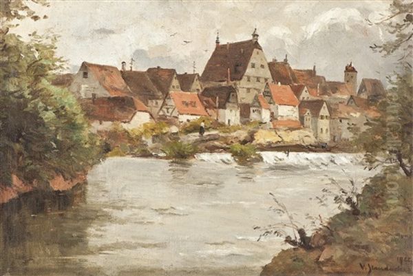 Besigheim Oil Painting by Vitus Staudacher