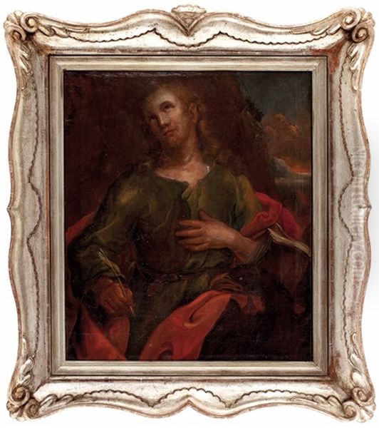 Heiliger Johannes Der Evangelist Oil Painting by Jakob Karl Stauder