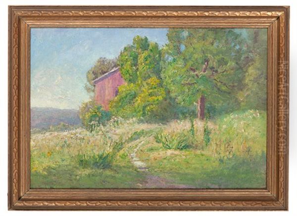 Road To The Artist's Studio Oil Painting by Theodore Clement Steele