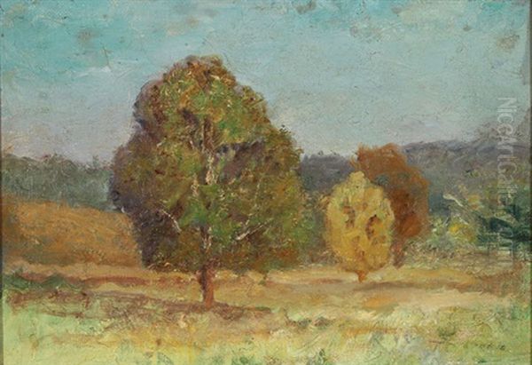 Summer Landscape Oil Painting by Theodore Clement Steele