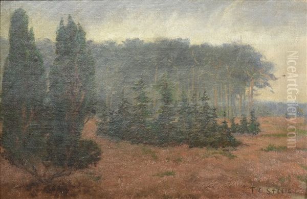 Summer Landscape (probably Brown County Indiana) by Theodore Clement Steele