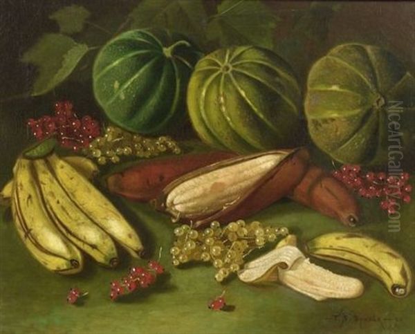 Still Life With Fruit Oil Painting by Thomas Sedgwick Steele