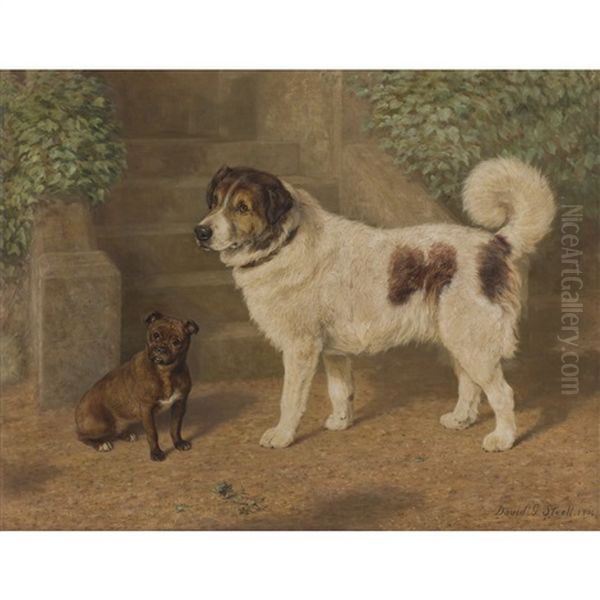 The Best Of Friends Oil Painting by David George Steell