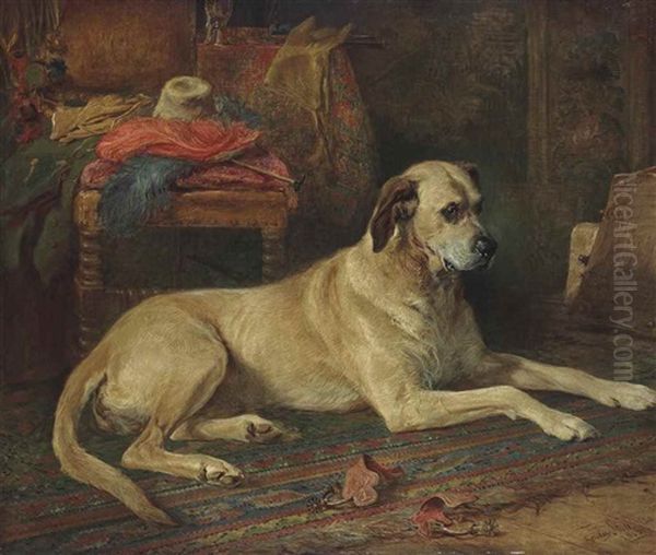 The Master's Best Friend Oil Painting by Gourlay Steell