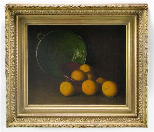 Still-life With Oranges Oil Painting by Gerard L. Steenks