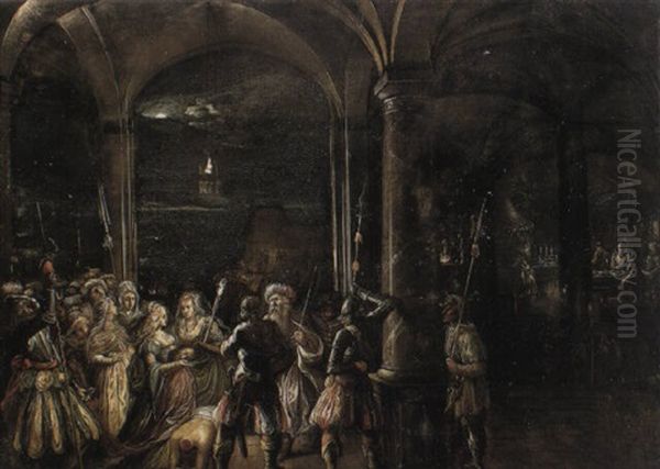 The Beheading Of St. John The Baptist Oil Painting by Hendrick van Steenwyck the Elder