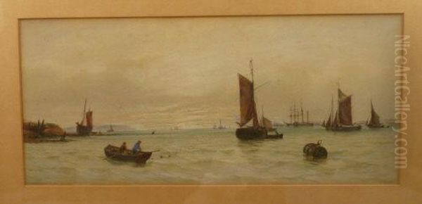 Early Morning On The Medway Oil Painting by John Francis Branegan