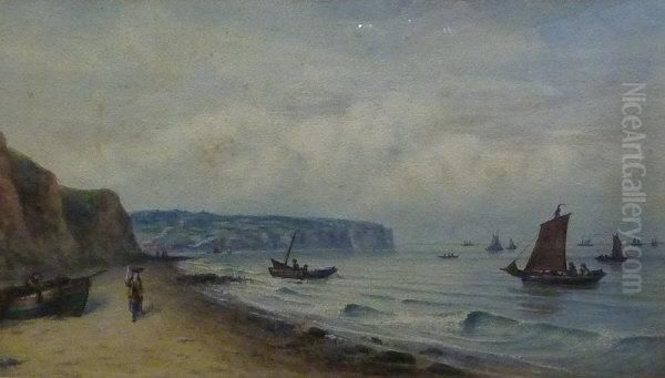 Sandsend Nr. Whitby Oil Painting by John Francis Branegan