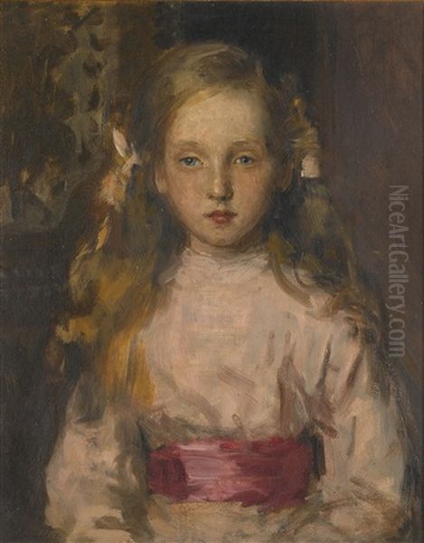 Betty, Portrait Of Miss Elisabeth Cary Elwes Oil Painting by Philip Wilson Steer