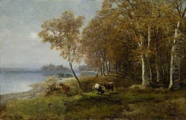 Herbst Am Starnberger See Oil Painting by Arnold Steffan