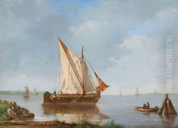 Marine Oil Painting by Cornelis Steffelaar