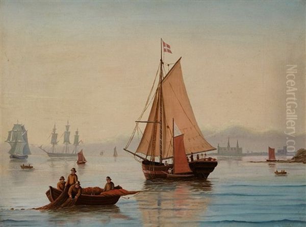 Marine Oil Painting by Poul Steffensen