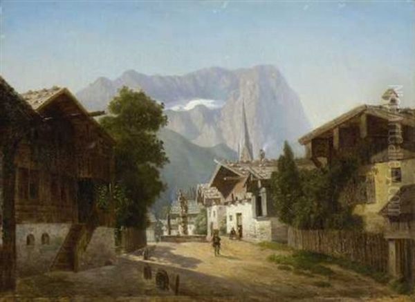 Partie In Garmisch Oil Painting by Franz Stegmann