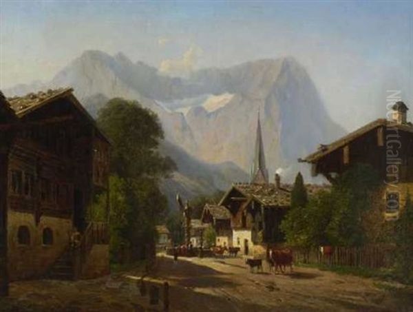 Partie In Garmisch by Franz Stegmann