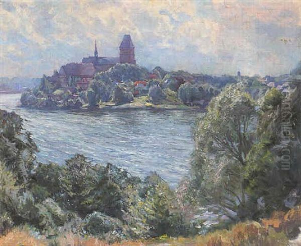 Ratzeburger Dom Oil Painting by Eduard Steinbach