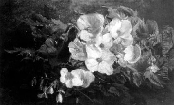 A Flower Still Life Oil Painting by Johanna Wilhelmina von Stein-Callenfels