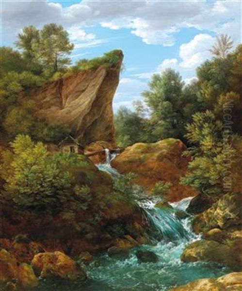 Wild Waters Oil Painting by Franz Steinfeld