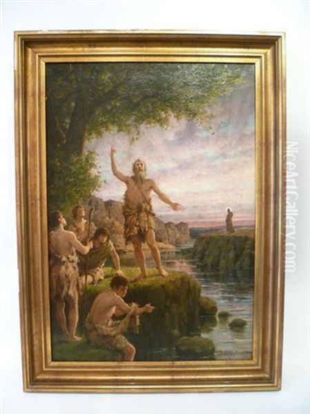 Scene Biblique Oil Painting by Friedrich Karl Steinhardt