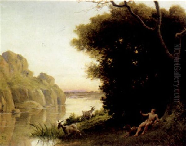 Aekadische Landschaft Oil Painting by Friedrich Karl Steinhardt