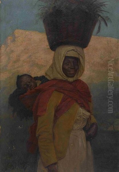 Afrikanische Mutter Oil Painting by Fritz Steinmetz-Noris