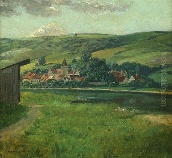 Ansicht Des Ortchens Winser Oil Painting by Fritz Steinmetz-Noris