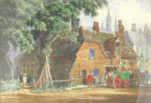 The Malthouse, Southampton Oil Painting by Philip Brannon