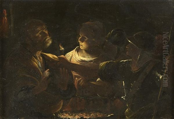 Arrest Of St. Peter Oil Painting by Jacques Stella