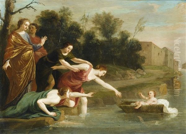 The Finding Of Moses Oil Painting by Jacques Stella