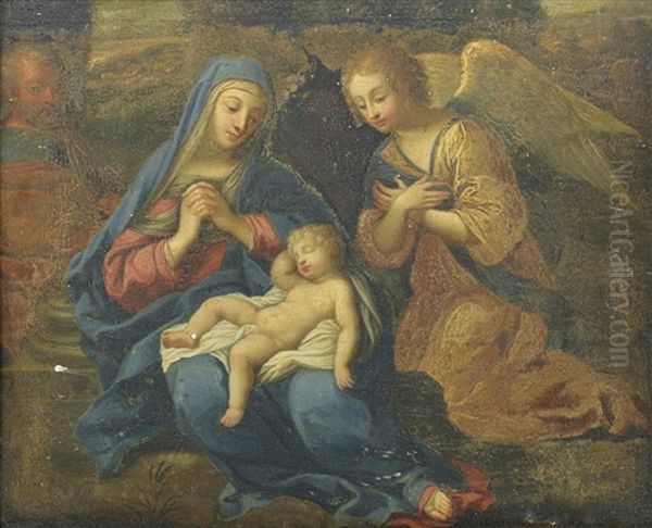 The Rest On The Flight Into Egypt Oil Painting by Jacques Stella